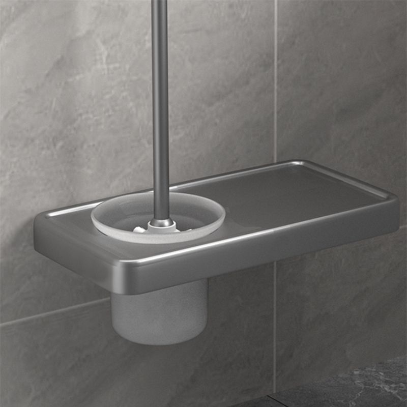 BowLift | Modern Gray Bathroom Accessory Kit Paper Holder Bath Shelf Bathroom Hardware Set