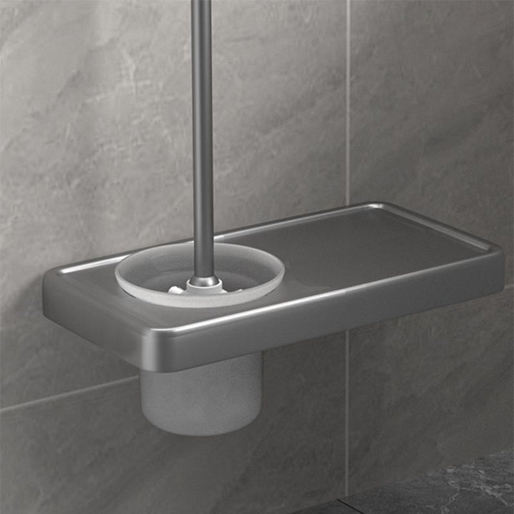 BowLift | Modern Gray Bathroom Accessory Kit Paper Holder Bath Shelf Bathroom Hardware Set