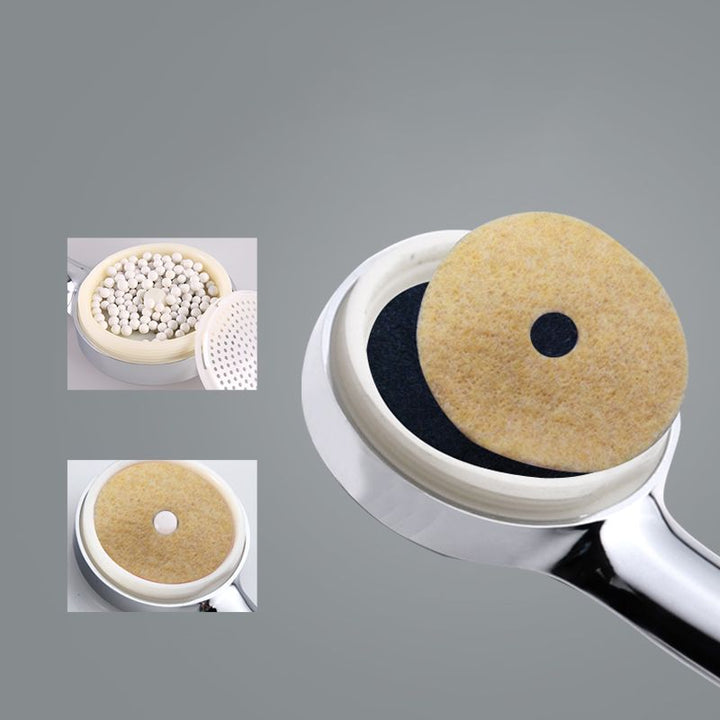 BowLift | Modern Style Round Handheld Shower Bathroom Metal Wall-Mounted Hand Shower