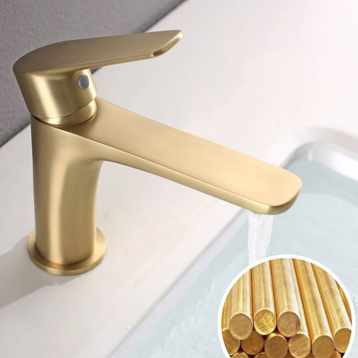 BowLift | Light Luxury Basin Faucet with Lever Handle Single Hole Bathroom Faucet