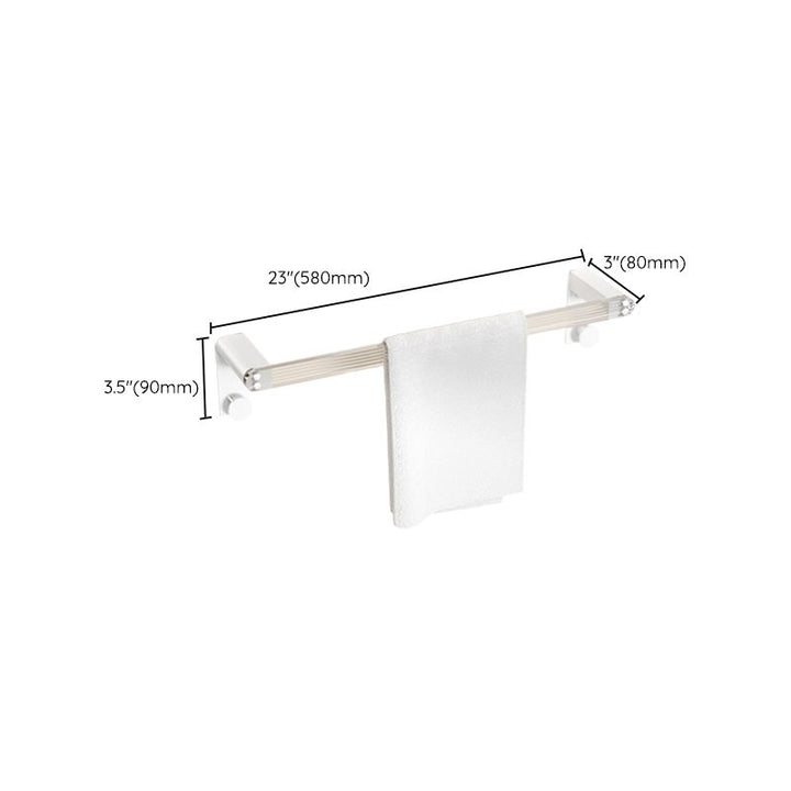 BowLift | White Metal and Acrylic Bathroom Accessories as a Single Piece or in a Set with Bathroom Shelf