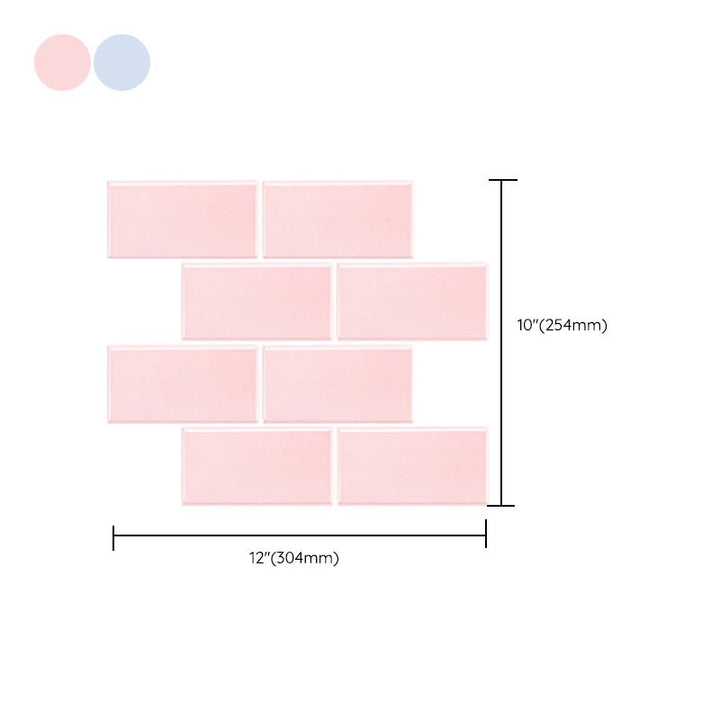 BowLift | Peel & Stick Subway Tiles Plastic Stain Resistant Peel & Stick Subway Tiles 5-Pack