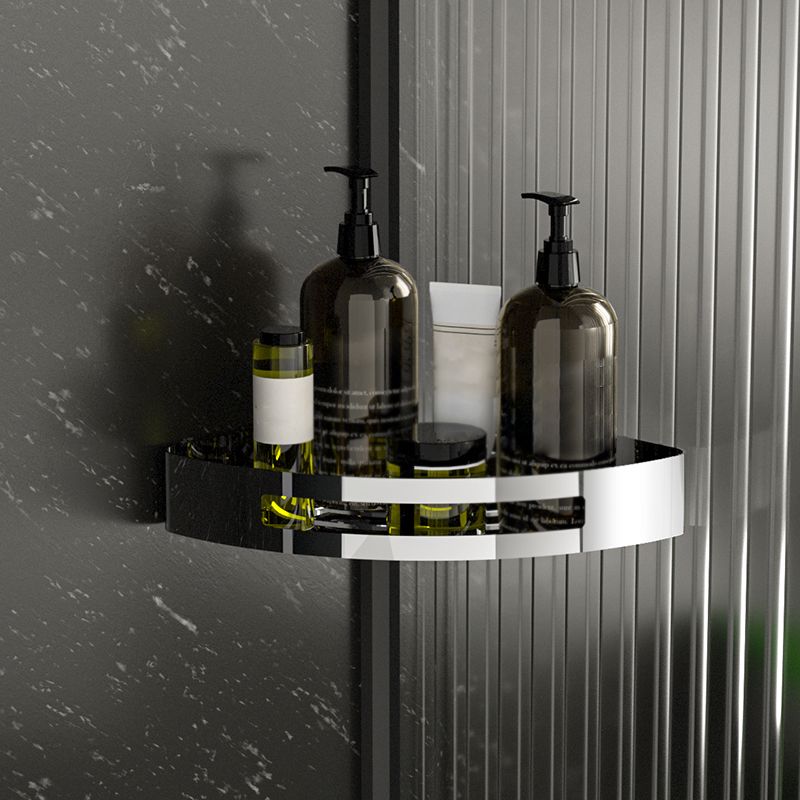 BowLift | Polished Chrome Modern Bathroom Accessories Set Stainless Steel Triangular Shower Shelf