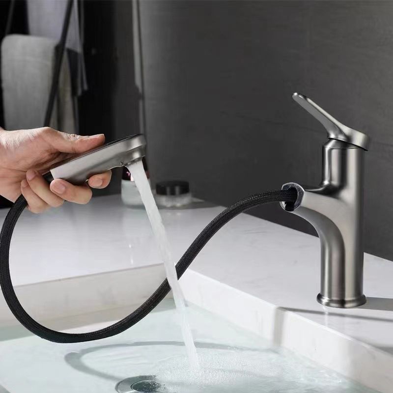 BowLift | Modern Style Extendable Ship Faucet Copper Single Handle Sink Faucet for the Bathroom