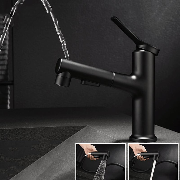 BowLift | Modern Basin Faucet Copper Single Handle Low Arc Basin Faucet for Bathroom