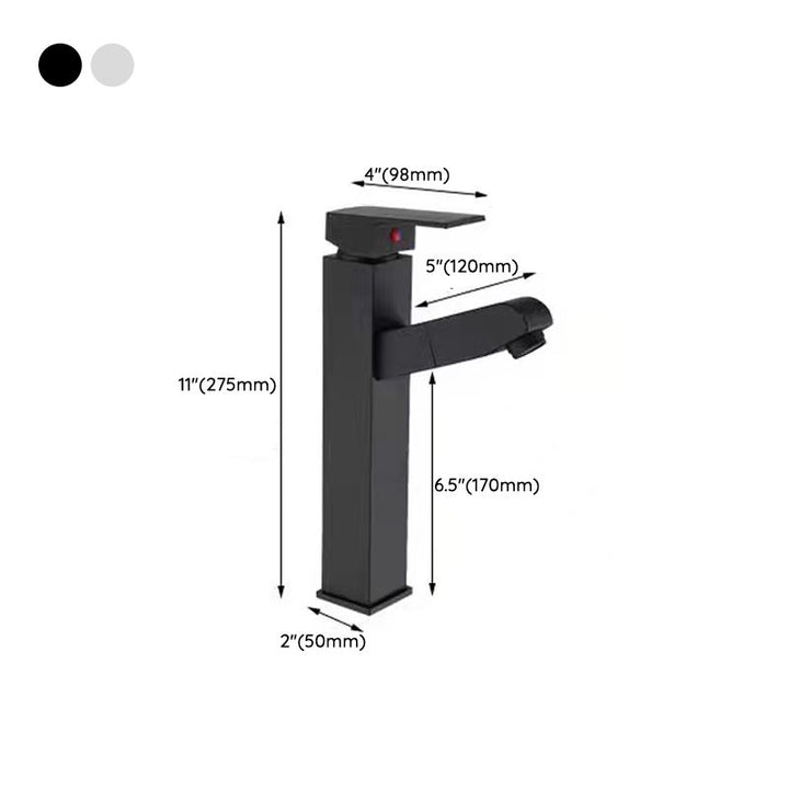 BowLift | Lever handle faucet Contemporary pull-out faucet for the bathroom