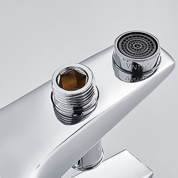 BowLift | Contemporary Wall-Mounted Bathroom Faucet Lever Handles 2-Hole Faucet Brass Faucet