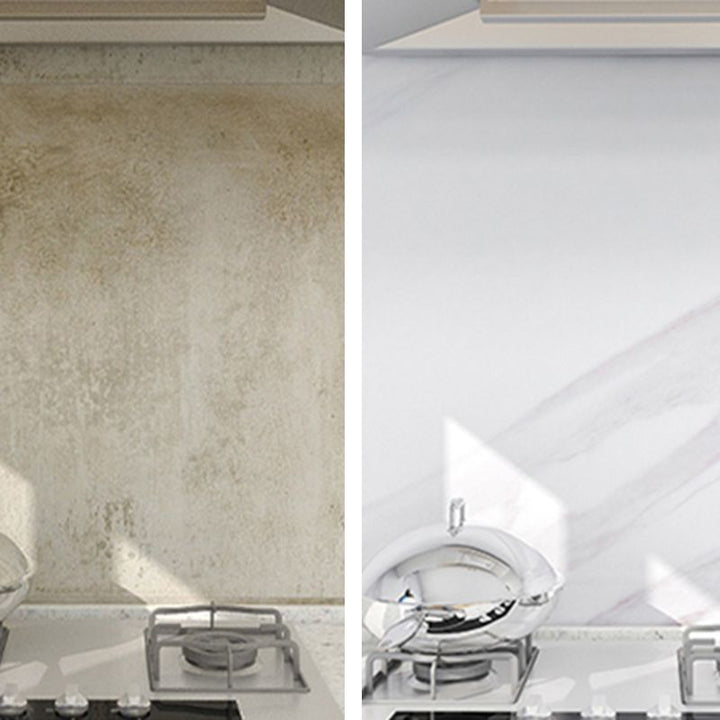 BowLift | Modern Splash Guard Tile Waterproof Marble Print Peel and Stick Tile for the Kitchen