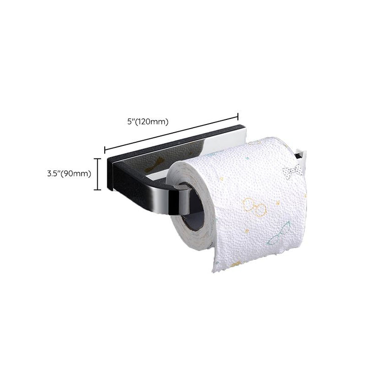 BowLift | Polished Chrome Modern Bathroom Accessory Set made of Stainless Steel Towel Holder/Soap Dish