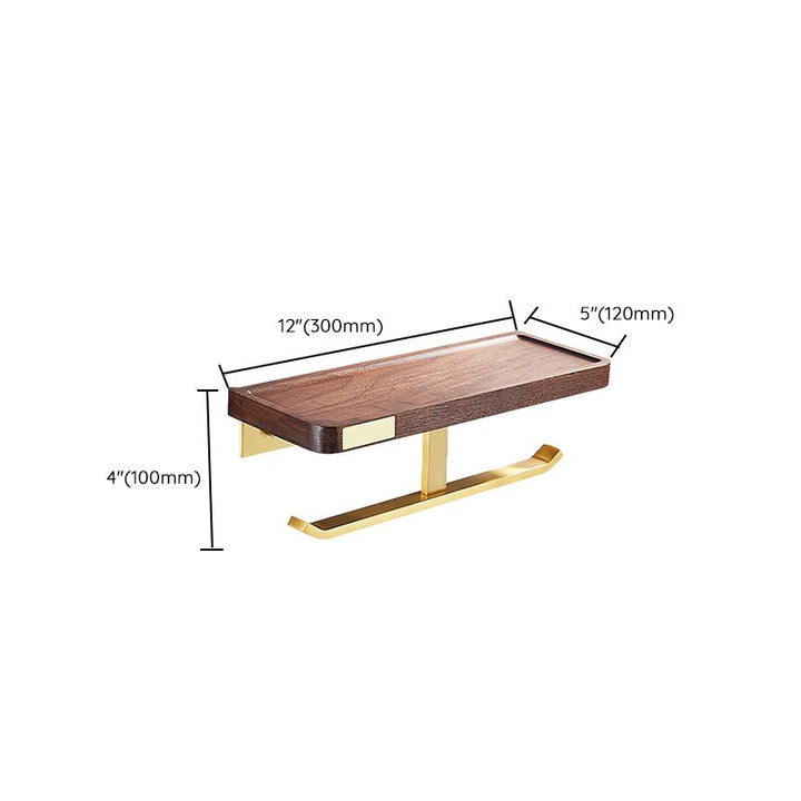 BowLift | Modern Gold Bathroom Accessory Set Bathroom Shelf Paper Holder Bathroom Accessory Set