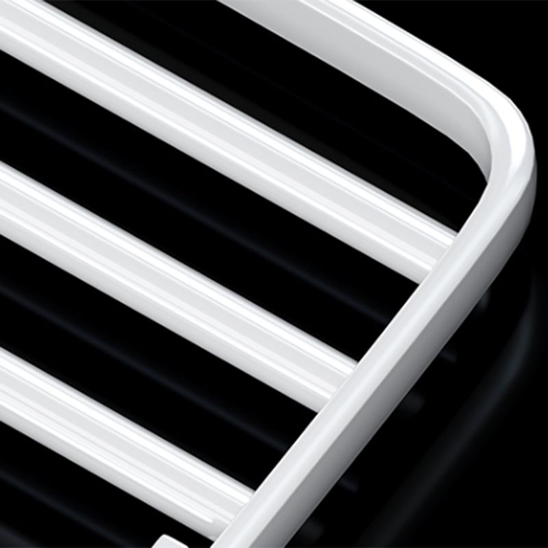 BowLift | Contemporary Bathroom Hardware Set in White with Bath Shelf/Towel Holder/Paper Holder