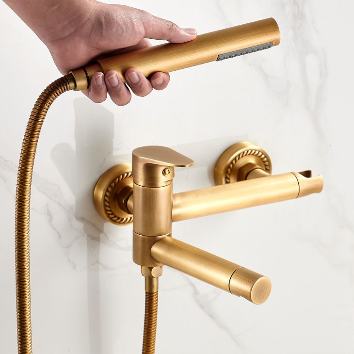 BowLift | Contemporary Wall Mounted Bathtub Filler Single Handle Metal Faucet
