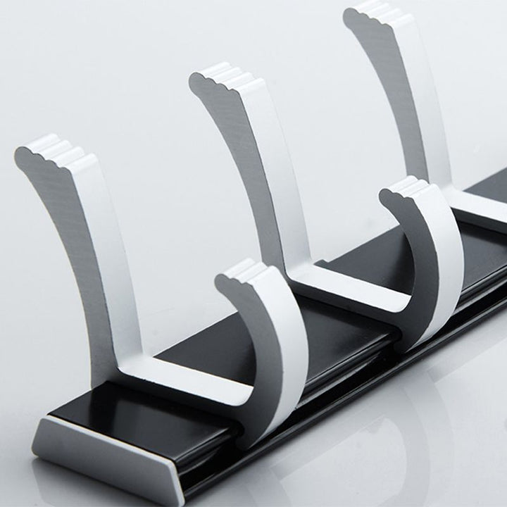 BowLift | Modern Bathroom Accessory Set Silver/Black Bathroom Accessory Kit
