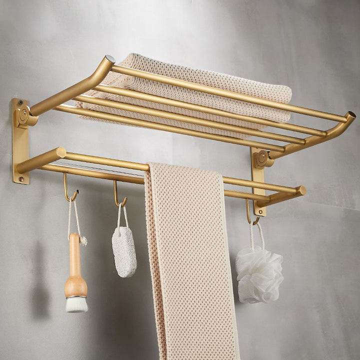 BowLift | Modern Bathroom Accessory Set Paper Holder Bathroom Shelf Gold Bathroom Fittings Set