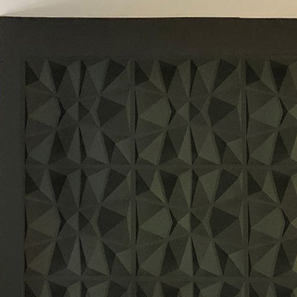 BowLift | Modern Zinc Back Wall Panel Smooth Upholstered Wall Ceiling in Black and White