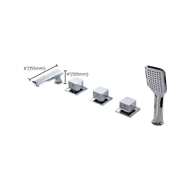 BowLift | Contemporary Style Bathroom Faucet Metal Deck Mounted Bathroom Faucet