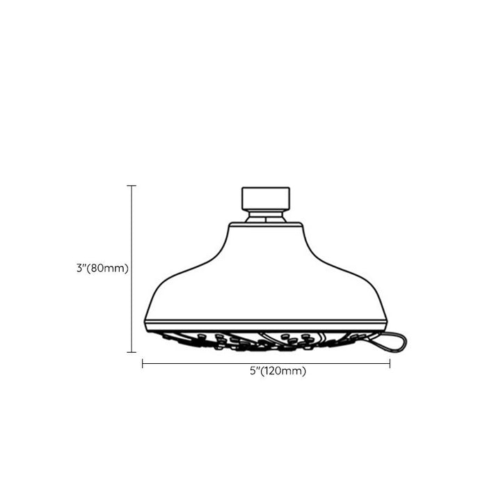 BowLift | Round Fixed Shower Head Adjustable Spray Pattern Wall Mounted Shower Head