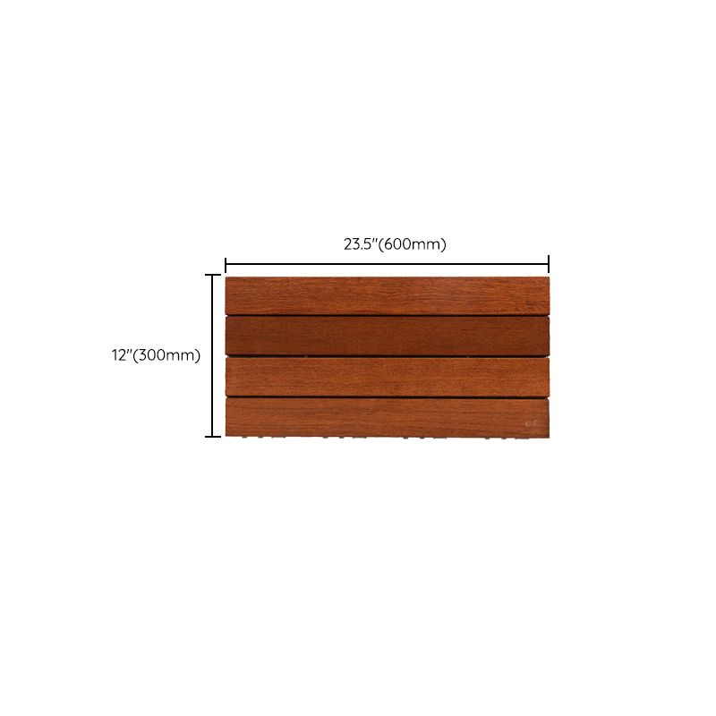 BowLift | 4-Slat Wood Deck/Patio Floor Tiles Interlocking Installation Floor Tiles