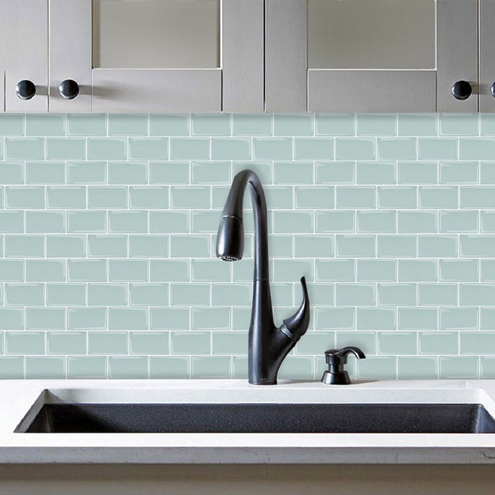 BowLift | Plastic Peel & Stick Subway Tile Square Peel and Stick Back Wall Tile