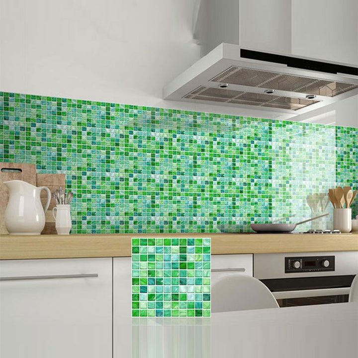 BowLift | Peel and Stick Mosaic Tile Waterproof Square Peel and Stick Tile for the Kitchen 20-Pack