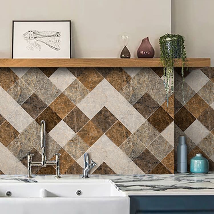 BowLift | Brown non-slip floor tile 30 cm x 60 cm brick effect single tile PVC