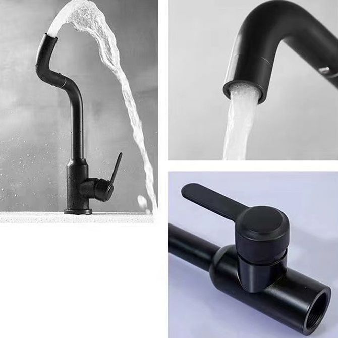 BowLift | Modern sink faucet bathroom faucet brass lever swivel spout sink faucet