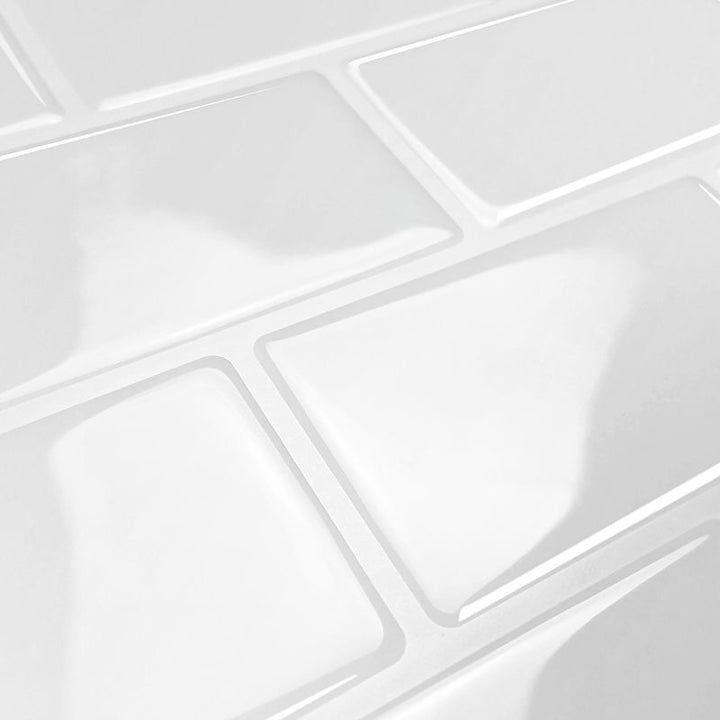 BowLift | Solid Peel & Stick Subway Tile Scratch Resistant PVC Rectangular Peel and Stick Wall Tile