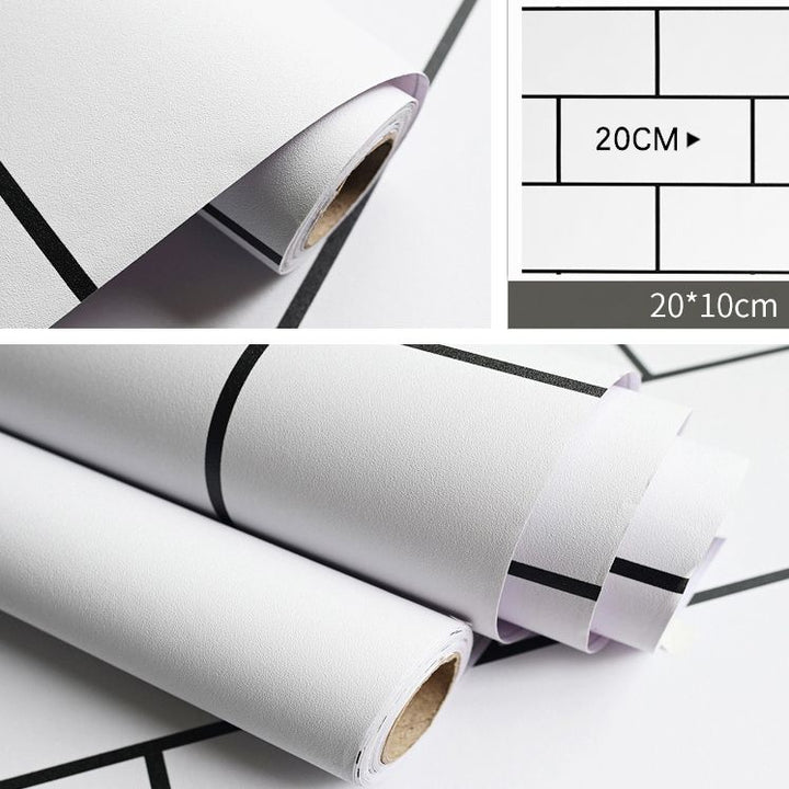 BowLift | Modern Kitchen Backsplash Tile Check Print Peel and Stick Backsplash Tile
