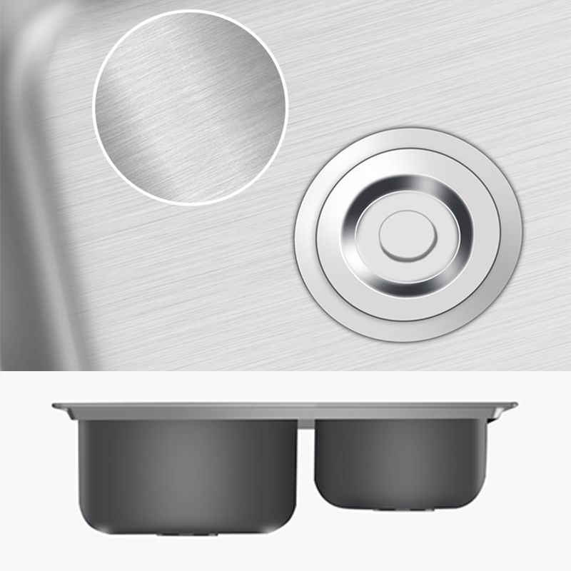 BowLift | Modern Style Kitchen Sink Stainless Steel 2 Holes Top Mount Kitchen Sink