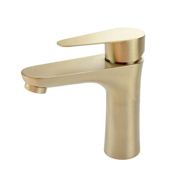 BowLift | Modern Basin Tap Monochrome Center Mount Low Arc Faucet for Bathroom