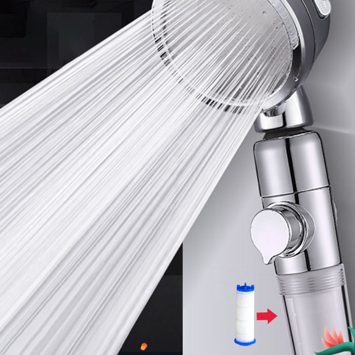 BowLift | Modern Handheld Showerhead Silver Round Standard Showerheads