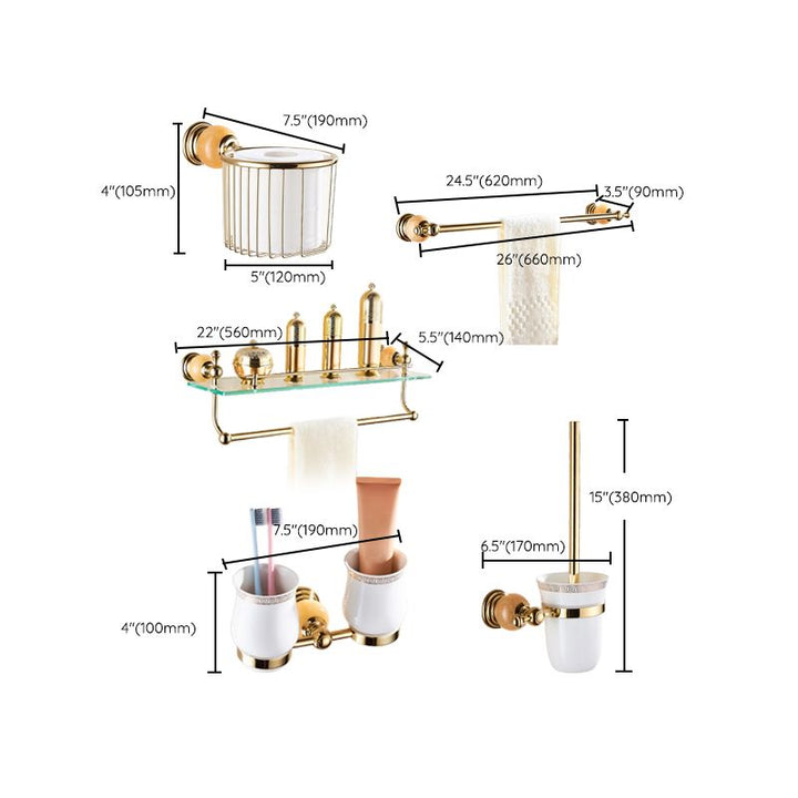 BowLift | Modern bathroom accessories as a single piece or as a set in gold