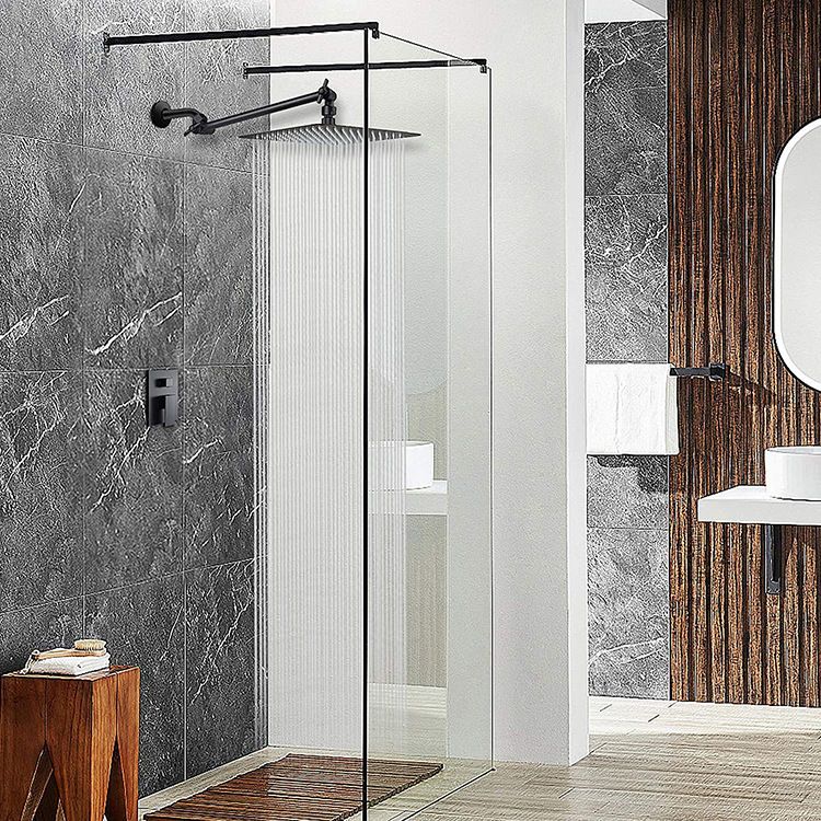 BowLift | Modern square shower head wall mount standard spray fixed shower