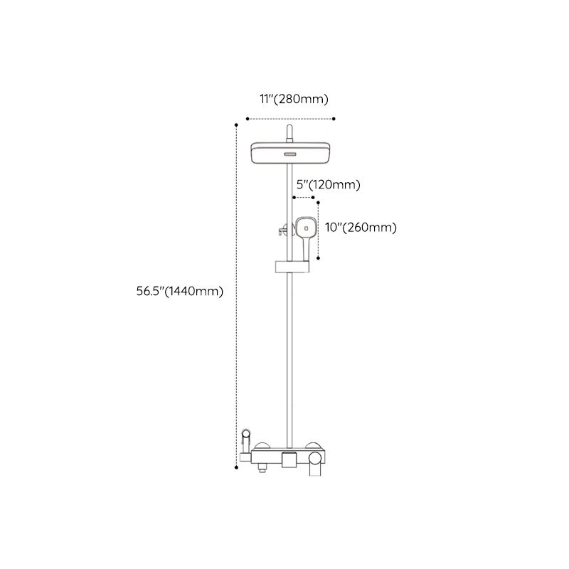 BowLift | Modern Shower Accessories Push Button Showerhead Wall Mounted Shower Combination