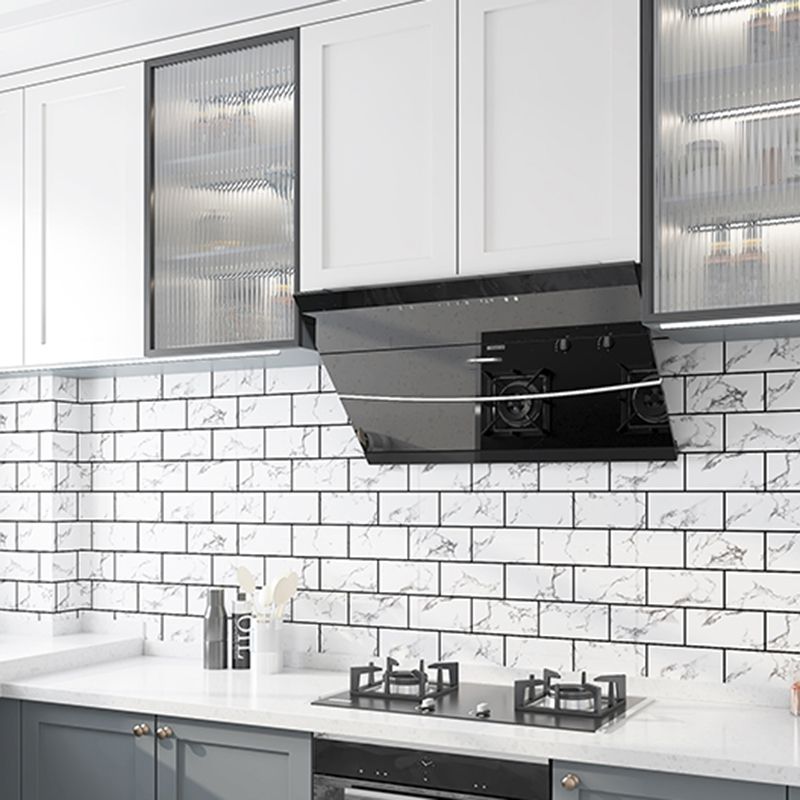 BowLift | Modern Peel and Stick Tile PVC Rectangular 10 Pack Peel & Stick Field Tile for the Kitchen