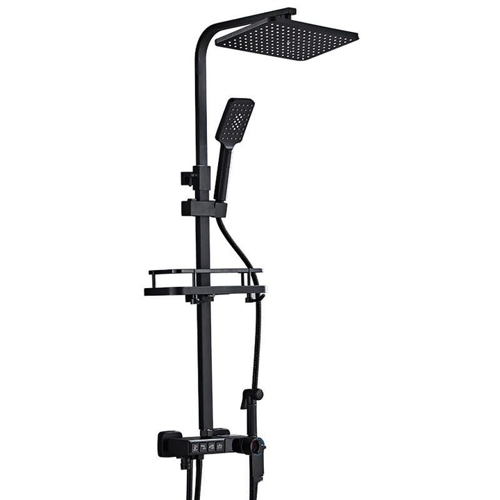 BowLift | Modern Style Brass Shower System Adjustable Spray Pattern Wall Mounted Shower Combination