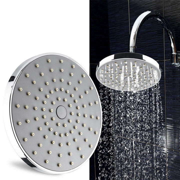 BowLift | Round Fest Showerhead Silver Single Jet Wall Mount Showerhead