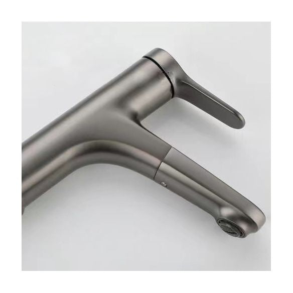 BowLift | Modern Vessel Faucet Brass Lever Handle Swivel Spout Bathroom Vessel Faucet
