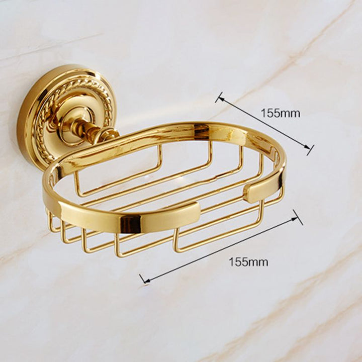 BowLift | Traditional Golden Bathroom Accessories Set Copper Bathroom Set