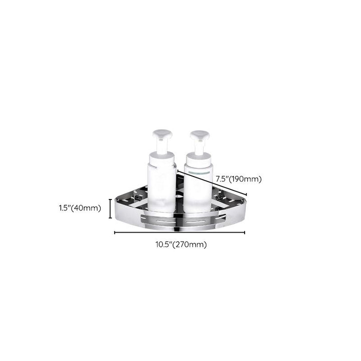 BowLift | Modern Bathroom Hardware Set Silver Bathroom Shelf Bathroom Hardware Set