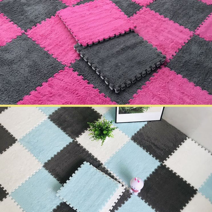 BowLift | Color-fade-resistant carpet tile Solid color interlocking carpet tile