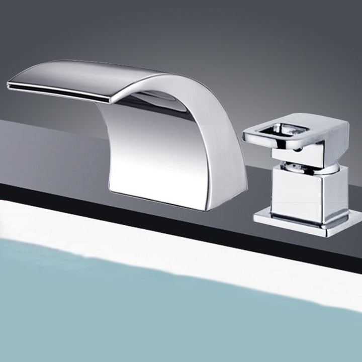 BowLift | Modern Brass Roman Bathtub Faucet Waterfall Spout Bathtub Faucet
