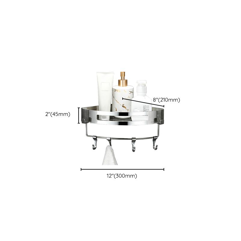 BowLift | Modern Bathroom Hardware Set Silver Bathroom Shelf Bathroom Hardware Set