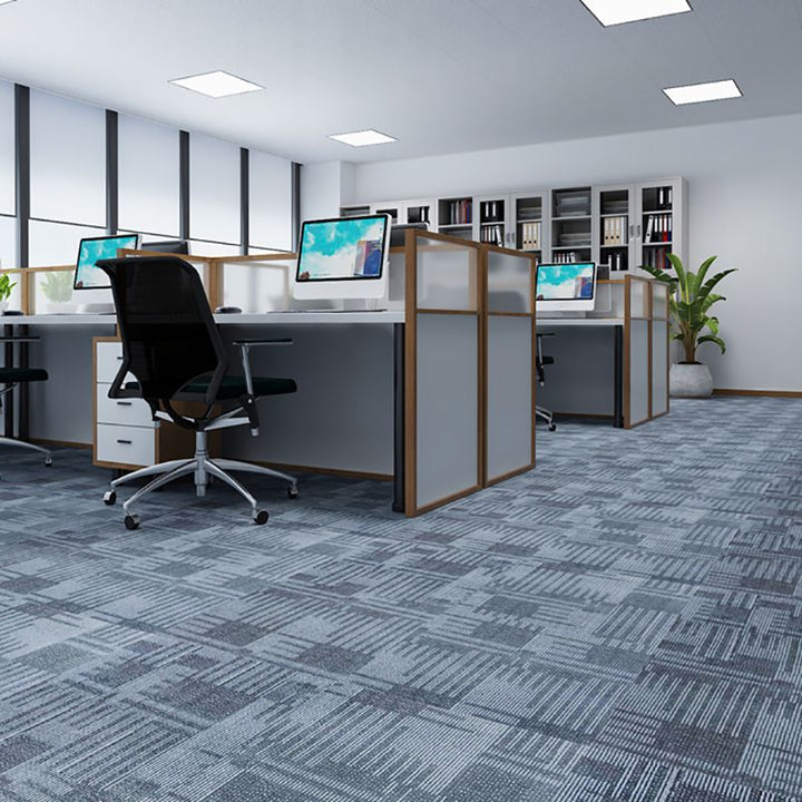 BowLift | Waterproof Plastic Floor Rectangular Fabric Look Square Edge Floor Tile