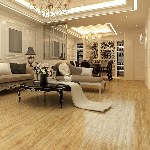 BowLift | Brown Laminate Flooring Scratch Resistant Natural Oak Laminate with Click Lock