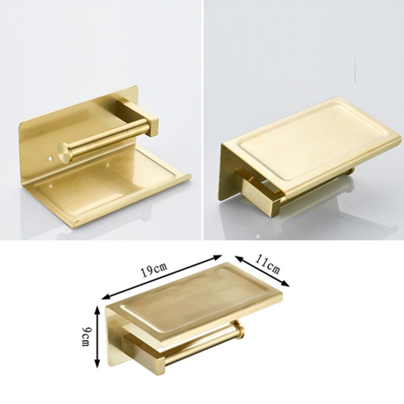 BowLift | Traditional Brushed Brass Bathroom Accessories As Individual Piece Or In Set made of Metal