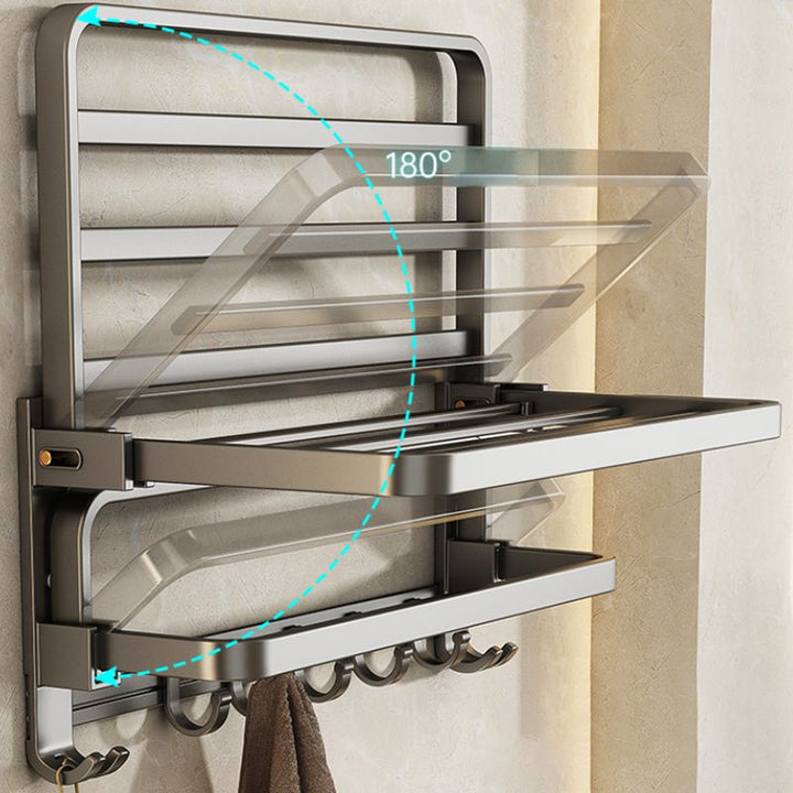 BowLift | Modern Towel Bar Bathroom Set Bathroom Shelf Bathroom Accessory Kit