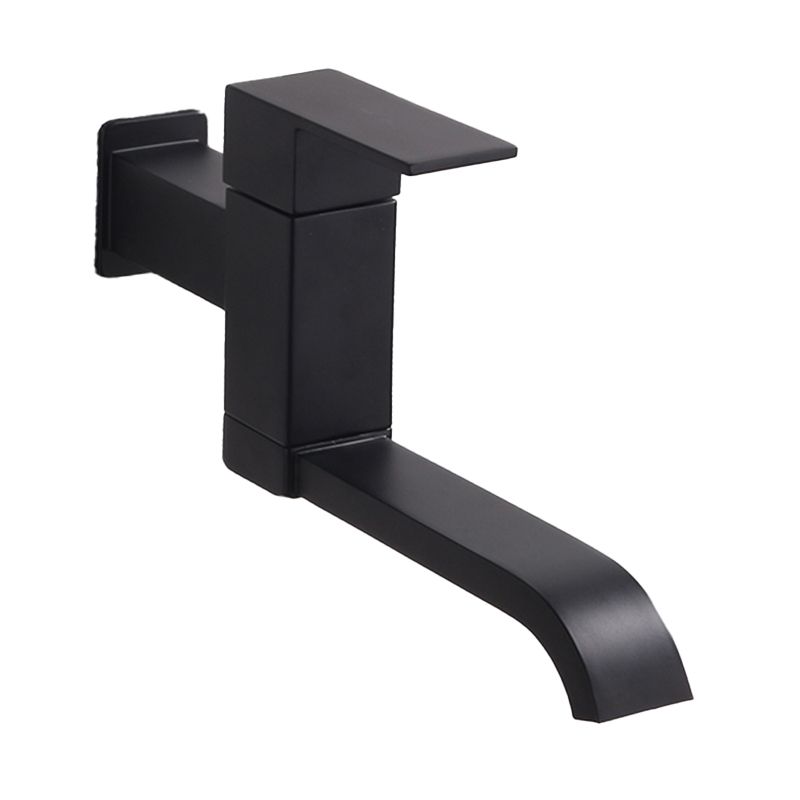 BowLift | Contemporary Wall Mounted Bathroom Faucet Lever Handles Low Arc Swivel Brass Faucet