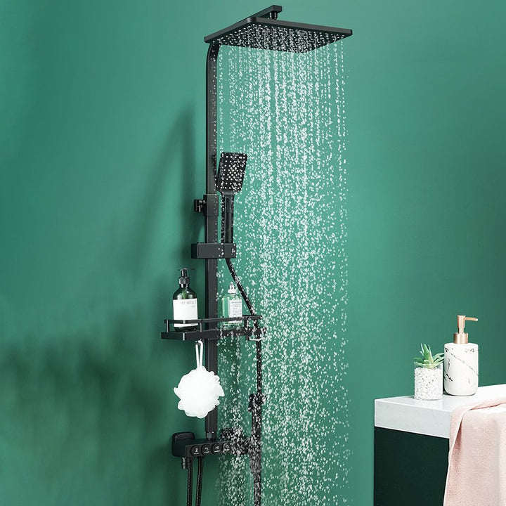 BowLift | Modern adjustable water flow shower faucet shower hose shower system on the wall