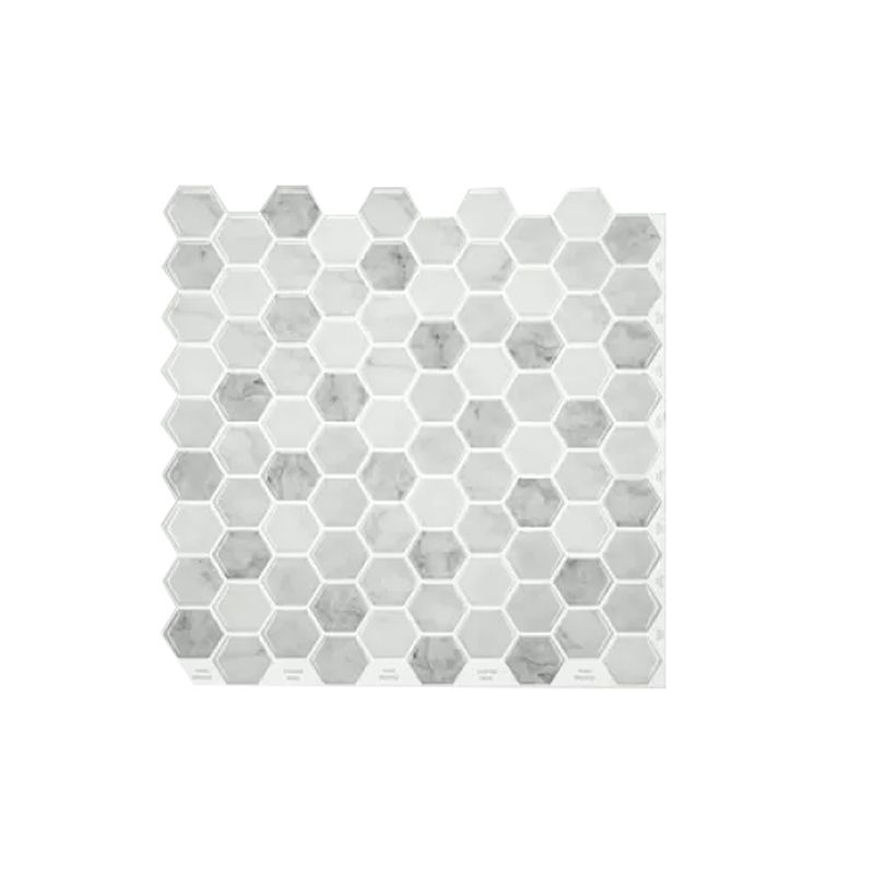 BowLift | Square Peel and Stick PVC Tile 12" x 12" Peel and Stick Mosaic Tile 5-Pack